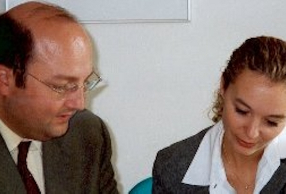 Stefan et Pascaline en 2001